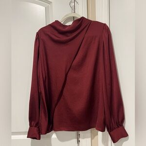 Express Burgundy Blouse